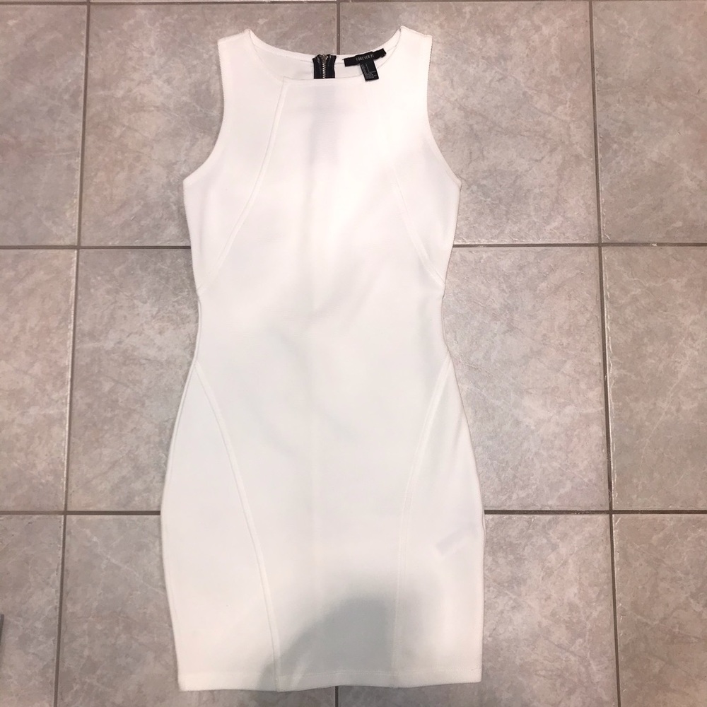 Forever 21 White sleeveless mini dress
